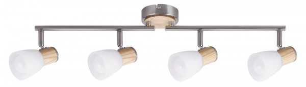 Lámpatest E14 40Wx4 opál-fa GAVIN