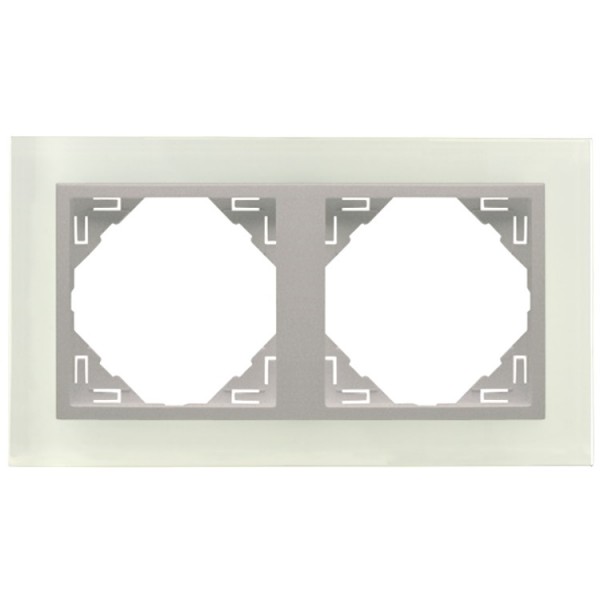 Keret 2-es u aluminium/üveg