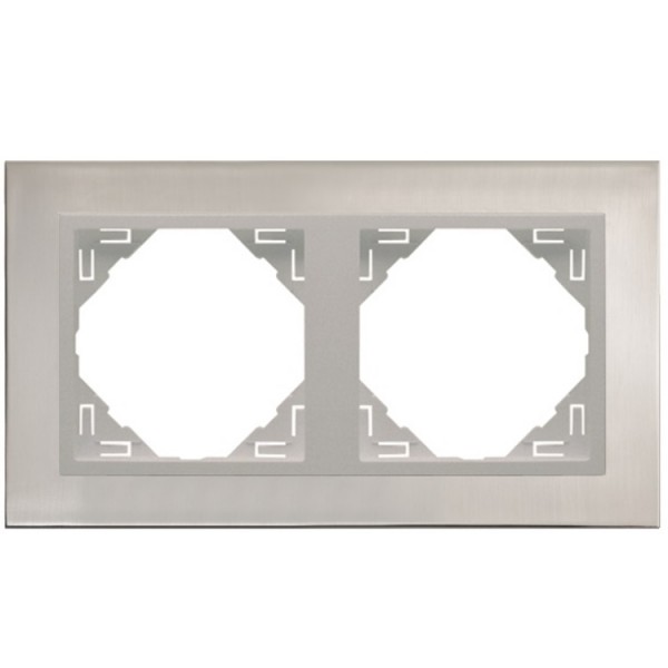 Keret 2-es u aluminium/inox