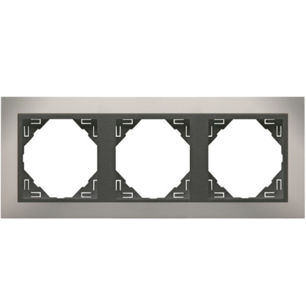 Keret 3-es u grafit/króm