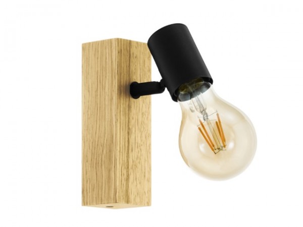 Lámpatest E27 60W fekete TOWNSHEND