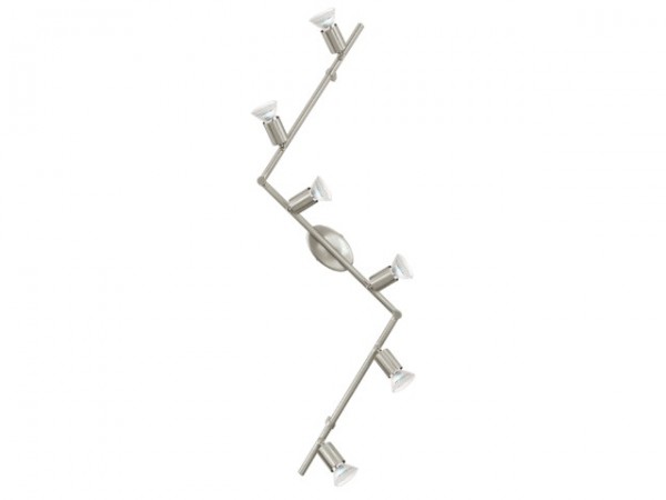 Lámpatest GU10 3Wx6 matt nikkel BUZZ-LED