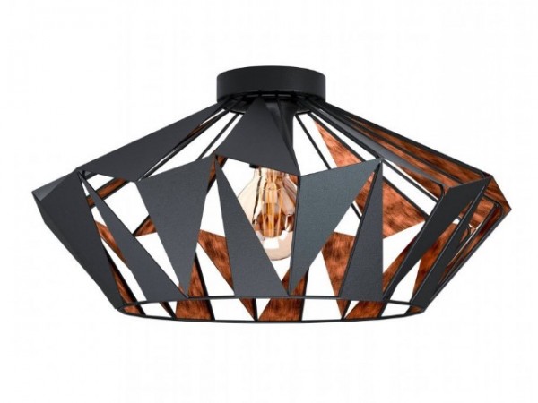 Mennyezeti lámpa E27 60W fekete CARLTON