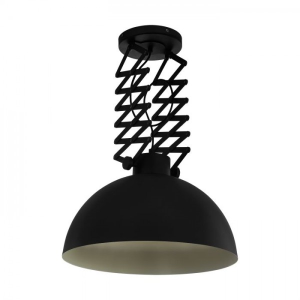 Mennyezeti lámpa E27 60W fekete DONINGTO