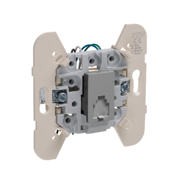 Dugalj s RJ11 telefon aluminium