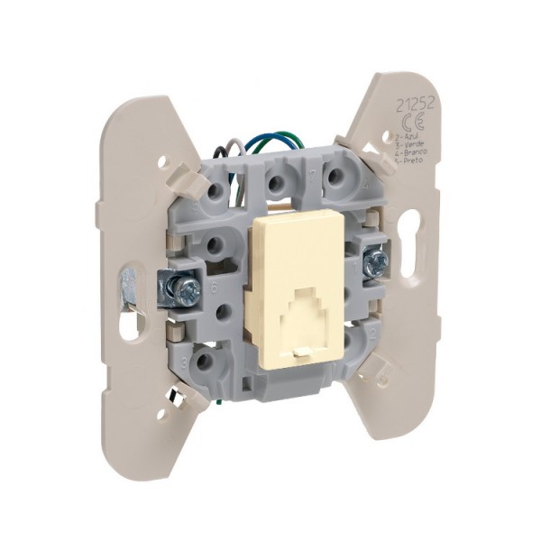 Dugalj s RJ11 telefon krém