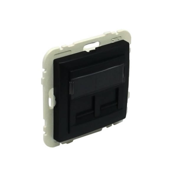 Dugalj s 2xRJ45 fekete +(2x219xx)