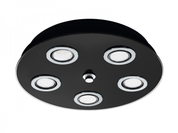 Mennyezeti lámpa GU10 3Wx5 fekete GRATTI