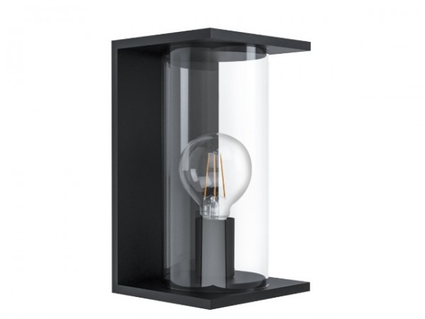 Kültéri fali lámpa E27 40W fekete CASCIN