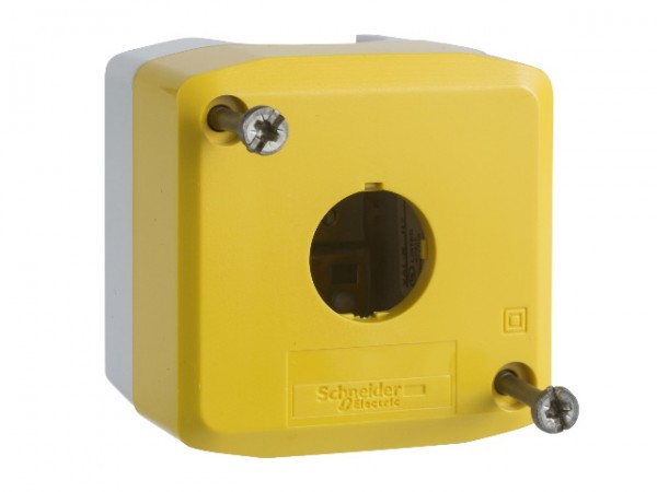 Műanyag tokozás 1 szerelvényhez (sárga)