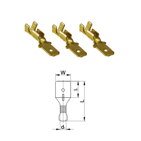 Tolósaru 2,5/4,8 F szigeteletlen (réz)