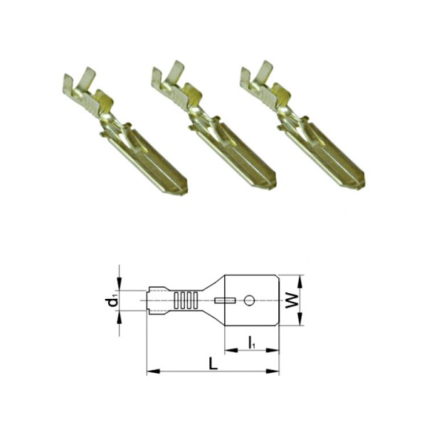 Tolósaru 6,3x16,5 szigeteletlen (elox.)