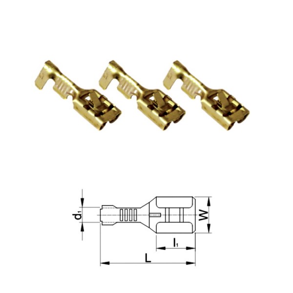 Tolósaru 2,5/6,3 M szigeteletlen (réz)