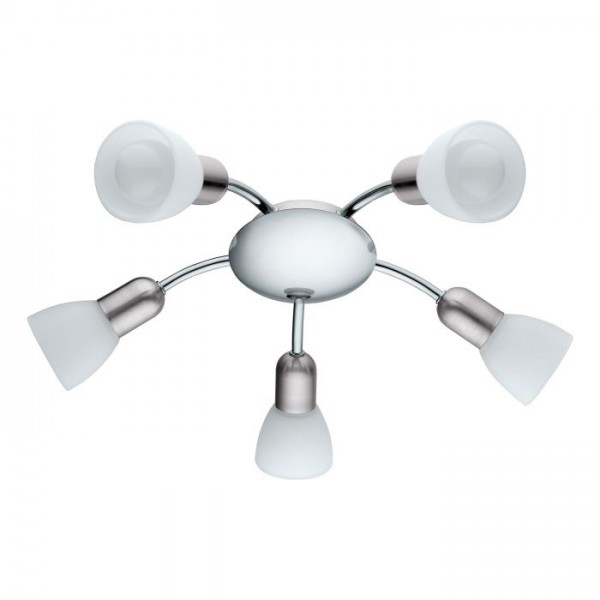 Mennyezeti lámpa E14 4Wx5 nikkel DAKAR 6