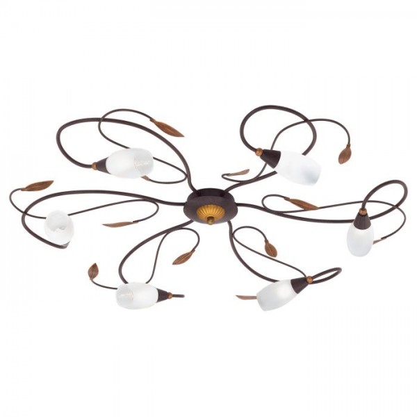 Mennyezeti lámpa G9 33Wx6 barna GERBERA