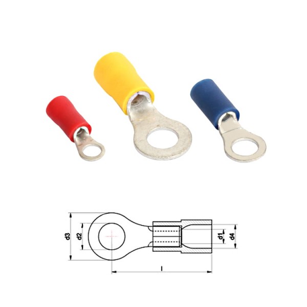 Kábelsaru CU 2,5/4 szemes szigetelt
