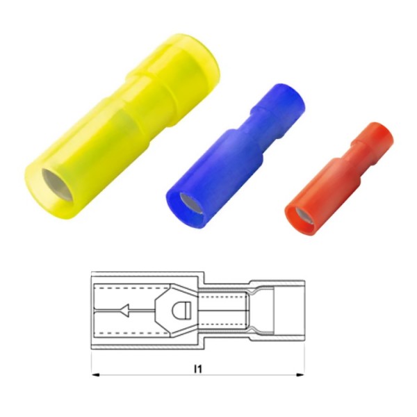 Csatlakozó anya 2,5mm2