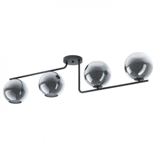 Mennyezeti lámpa E27 28Wx4 fekete MAROJA