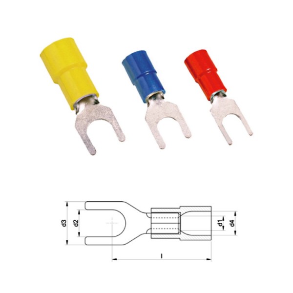 Kábelsaru CU 6/5 villás szigetelt