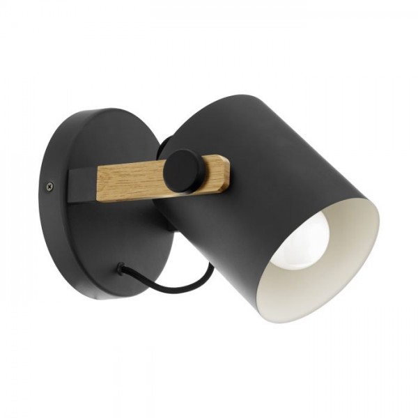 Falikar E27 28W fekete HORNWOOD