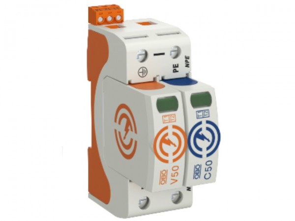 Túlfesz.levezető 1P B+C (1-2) távjelz.