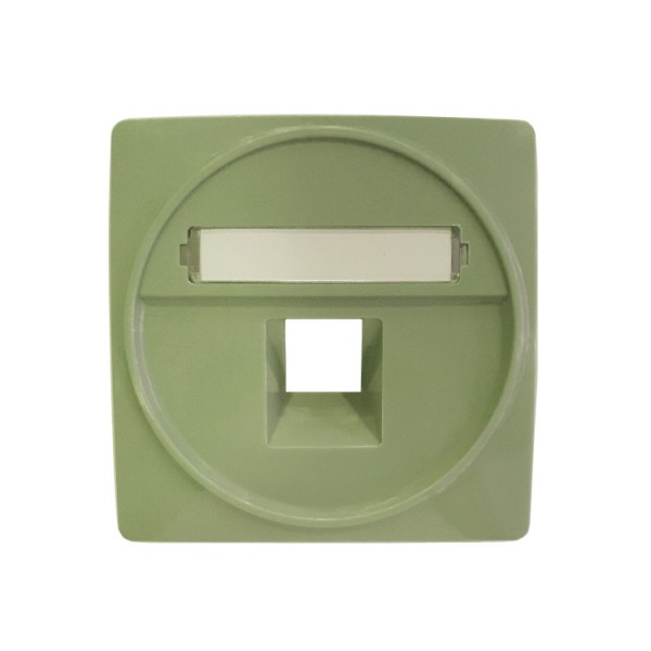 Fedlap telefon RJ11/RJ45 jadezöld