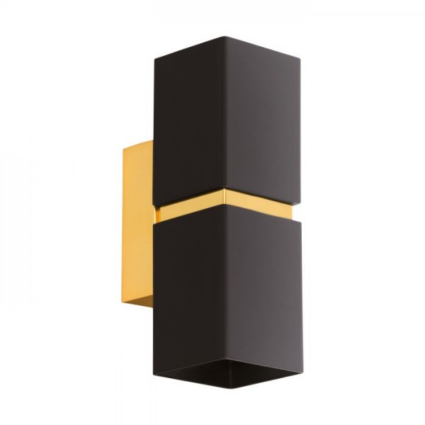 Fali lámpa GU10 3Wx2 fekete PASSA LED