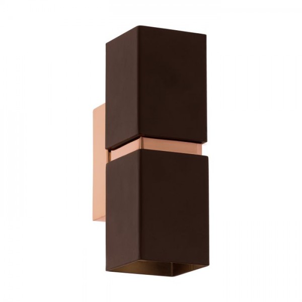 Fali lámpa GU10 3Wx2 barna PASSA LED