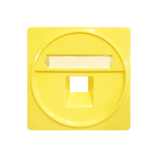 Fedlap telefon RJ11/RJ45 topázsárga