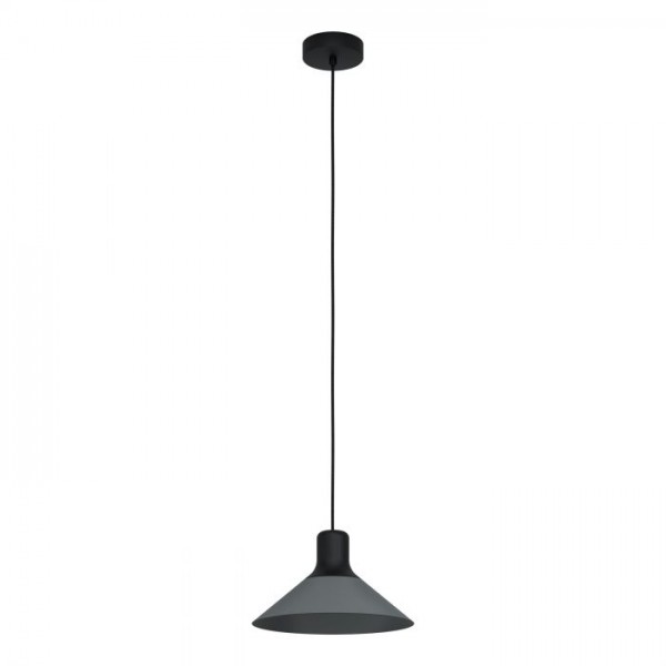 Függeszték E27 28W fekete ABREOSA