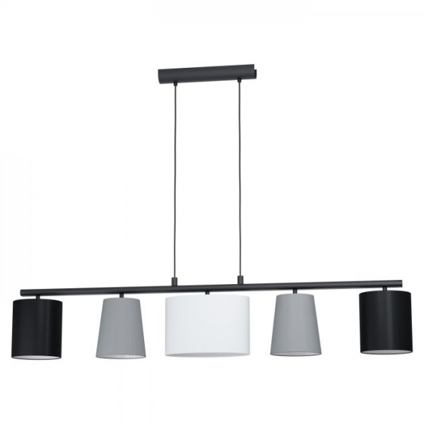 Függeszték E14 25Wx5 fekete ALMEIDA 1