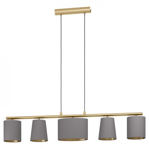 Függeszték E14 40Wx5 sárgaréz ALMEIDA 2