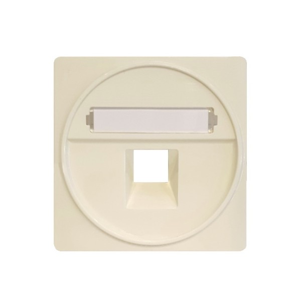 Fedlap telefon RJ11/RJ45 krém