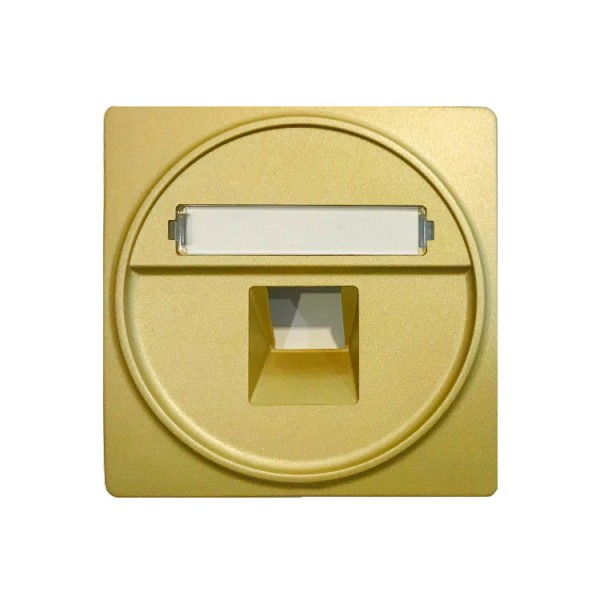 Fedlap telefon RJ11/RJ45 arany