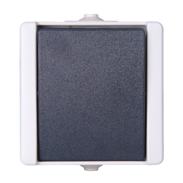 Kapcsoló fk 1P nyomó szürke IP44