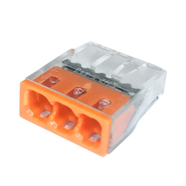 Rugós vezetékösszekötő 3Tx0,5-2,5 24A