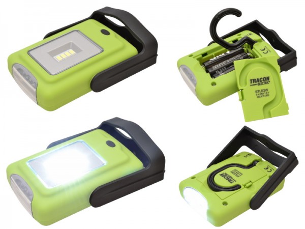 Elemlámpa 3AAA LED +mágneses talp