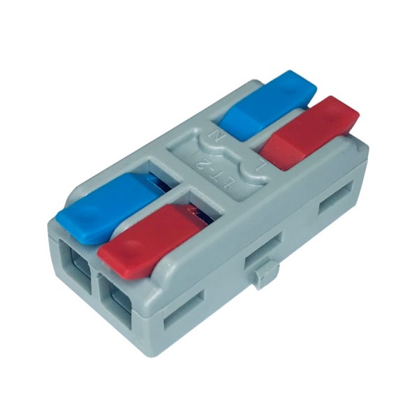 Rugós vezetékösszekötő 2x2S nyitható 32A