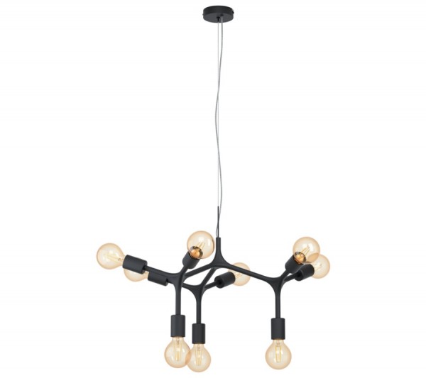 Függeszték E27 60Wx9 fekete BOCADELLA