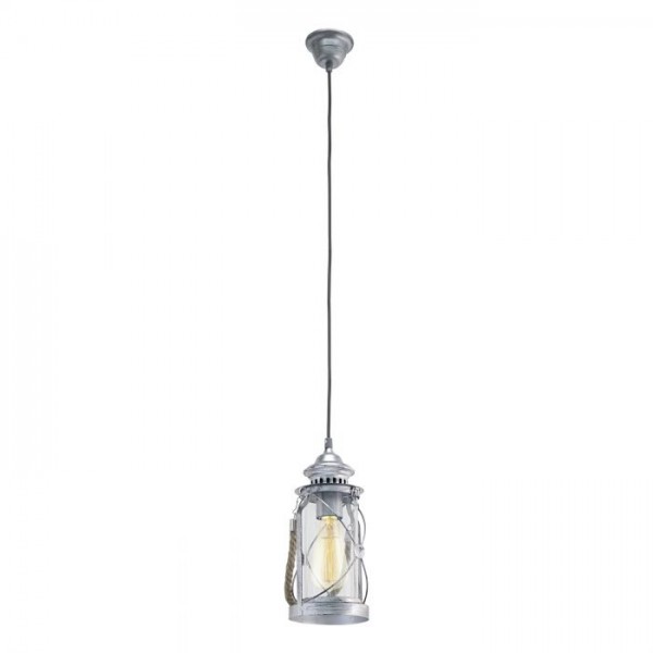 Függeszték E27 60W antik ezüst BRADFORD