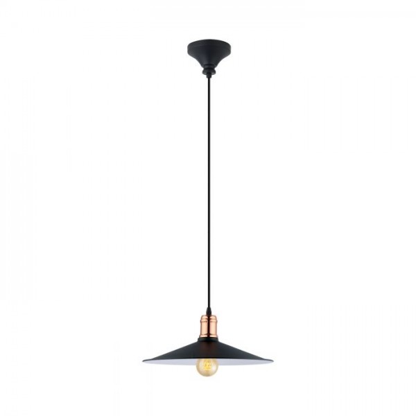 Függeszték E27 60W fekete BRIDPORT