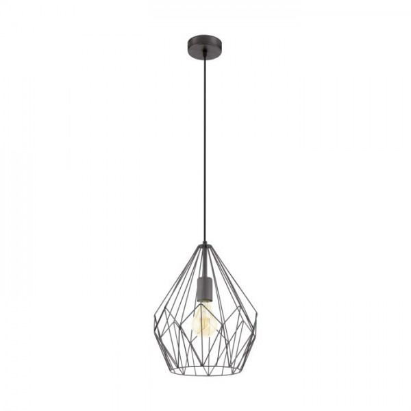 Függeszték E27 60W fekete CARLTON