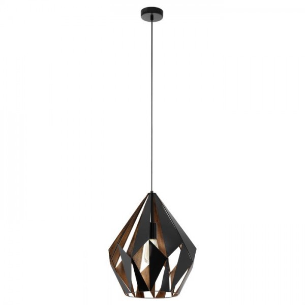 Függeszték E27 60W vörösréz CARLTON 1