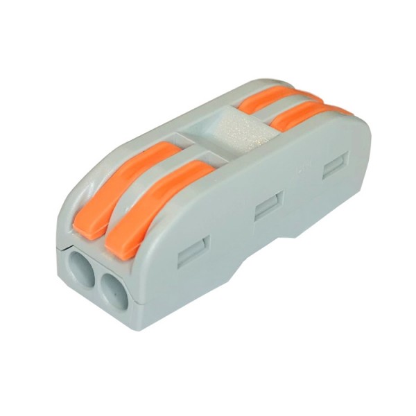 Rugós vezetékösszekötő 2x2S nyitható 32A