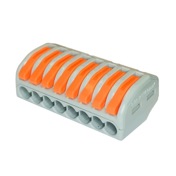Rugós vezetékösszekötő 8S nyitható 32A