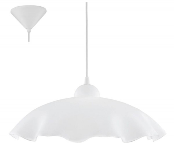 Függeszték E27 60W fehér CAROLA