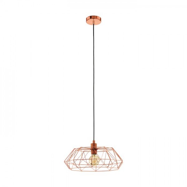 Függeszték E27 60W réz CARLTON 2