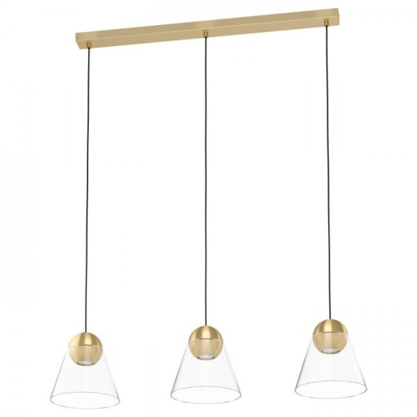 Függeszték GU10 4,5Wx3 sárgaréz CERASELL