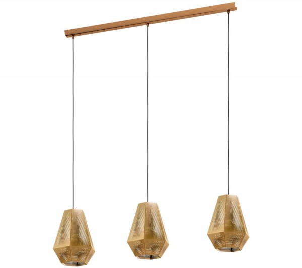 Függeszték E27 28Wx3 sárgaréz CHIAVICA 1