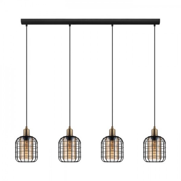 Függeszték E27 40Wx4 borostyán CHISLE